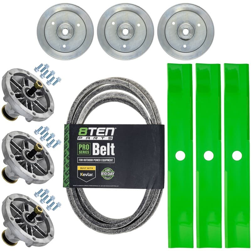 8TEN Blade Spindle Belt Kit for Exmark Radius E-Series 52-Inch 103-6387-S