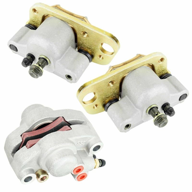 for Polaris Xplorer 250 2001 2002 Front and Rear Brake Caliper w/ Brake Pads