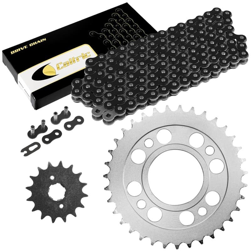 Black Drive Chain And Sprocket Kit for Honda CM400A CM400C CM400E CM400T 79-81