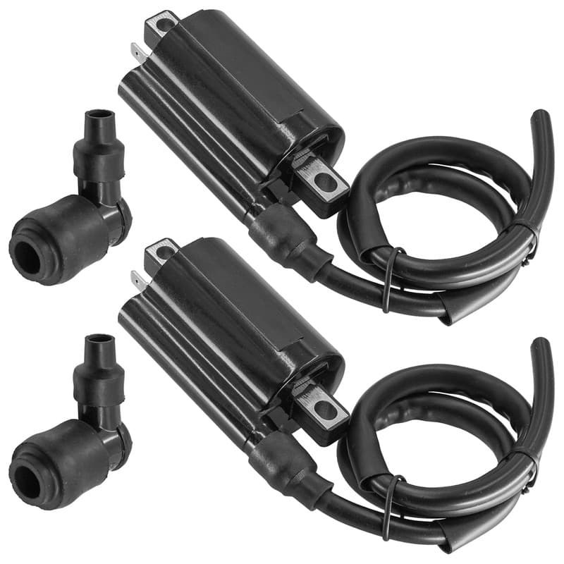 Ignition Coil w/ Spark Plug Boot Cap For Kawasaki Mule 4010 KAT620 2022-2023