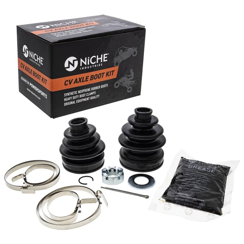 NICHE Front CV Axle Boot Kit for Suzuki King Quad 400 54931-38F14 54930-27H01