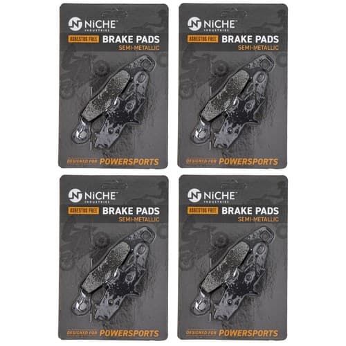 NICHE Brake Pad Set for Suzuki RM85 RM100 RM85L Front Semi-Metallic 4 Pack