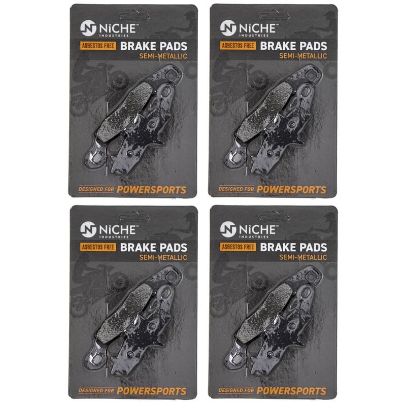 NICHE Brake Pad Set for Suzuki RM85 RM100 RM85L Front Semi-Metallic 4 Pack