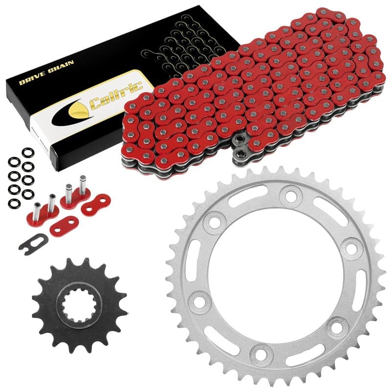 Red O-Ring Drive Chain & Sprockets for Honda CBR900RR Fireblade Sc44 Sc50 00-03