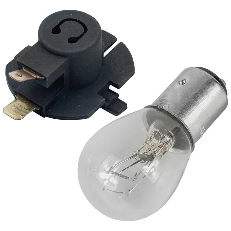 Caltric Headlight Socket & Bulb For Cub Cadet 1800 2146 2164 2176 2185 2186