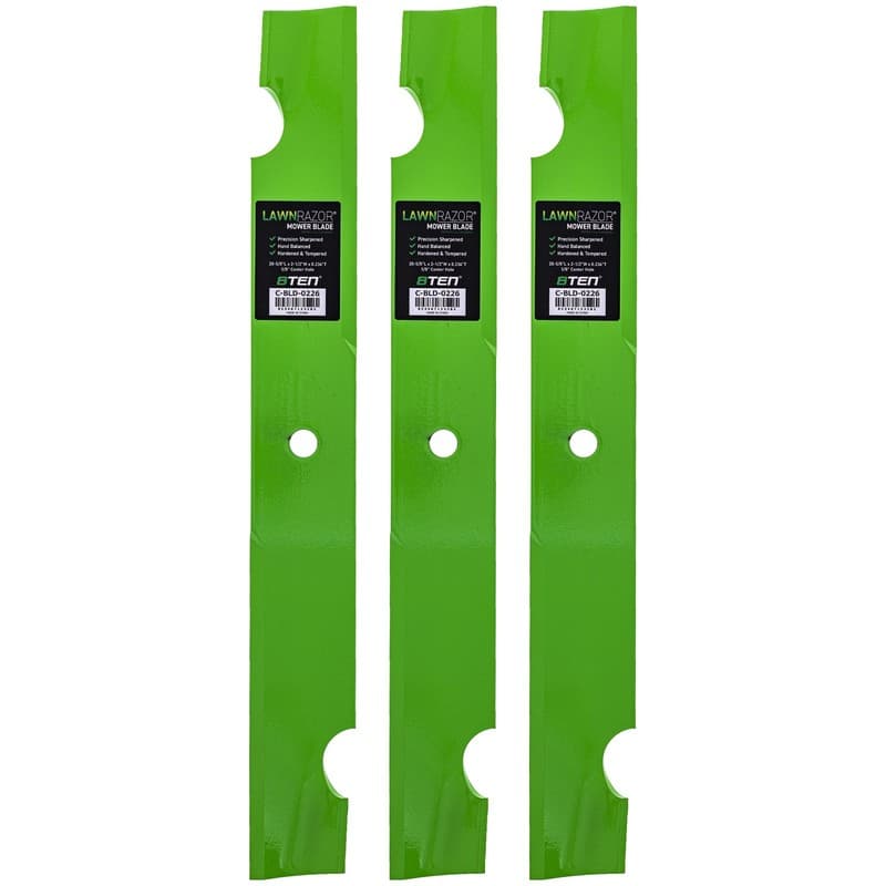 LawnRAZOR Blade for Bad Boy 60 Inch 038-6060-00 Notched High Lift 3 Pack