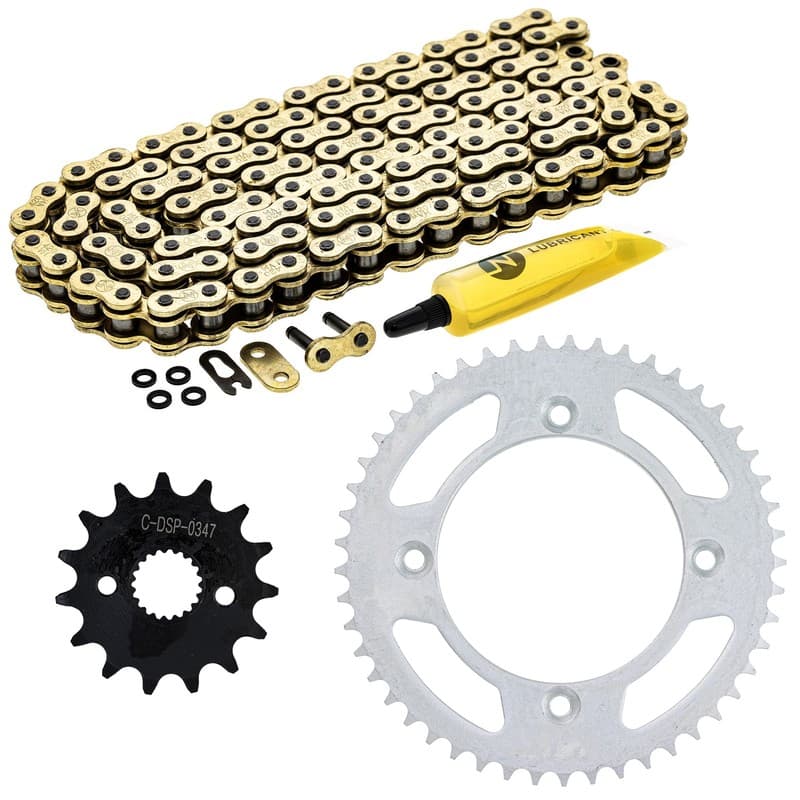 NICHE Sprocket Chain Set for Honda CRF150R 15/49 Tooth 420 X-Ring Front Rear