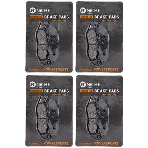 NICHE Brake Pad Set for Honda CRF250LA CRF250RLA Front Semi-Metallic 4 Pack