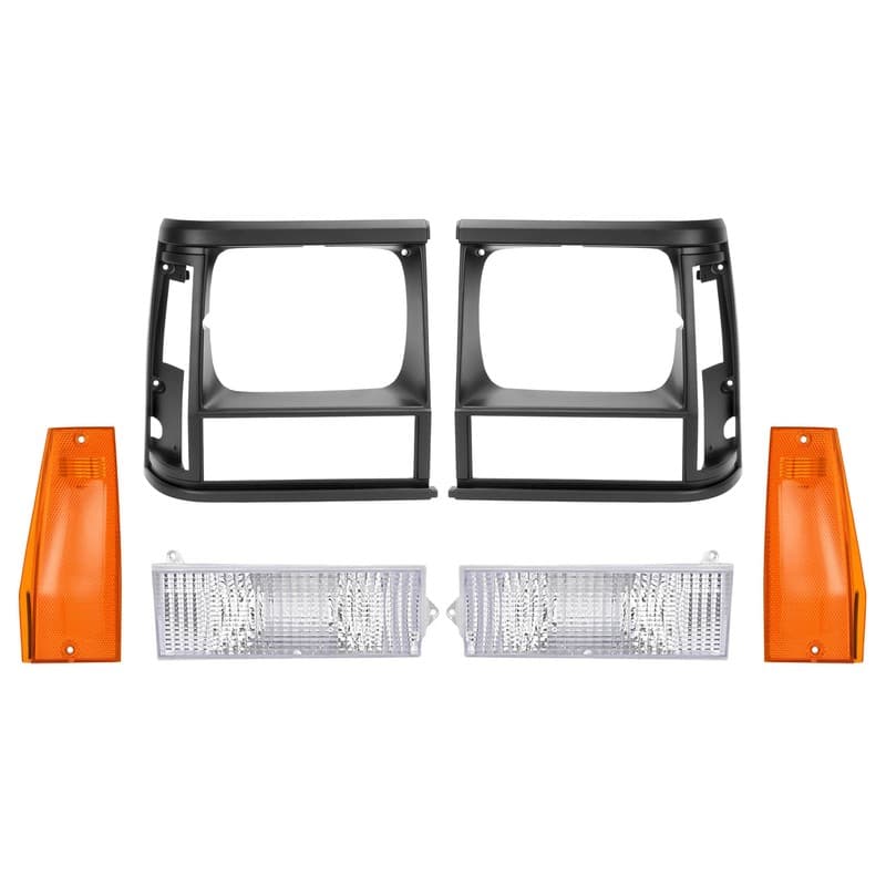 Headlight Bezel Side Marker Parking Light Lamp For Jeep Cherokee Base SE 91-1996