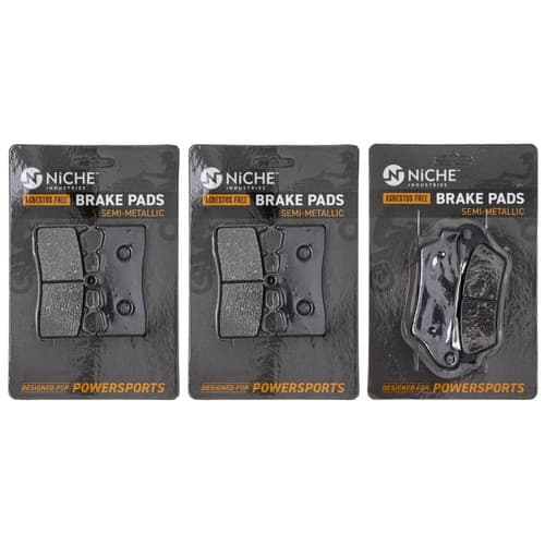 Brake Pad Set for BMW R1150R R1200C Rockster Montauk Front Rear Semi-Metallic
