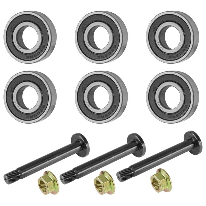 Spindle Shaft w/ Nut and Bearings For Toro SWX 4250 5000 5050 Riding Mower 3x