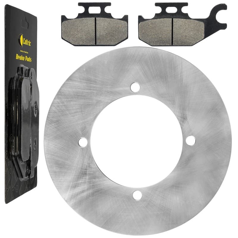 Rear Brake Rotor Disc w/ Brake Pad Fits Yamaha Kodiak 450 YFM450F 4x4 2005-2006