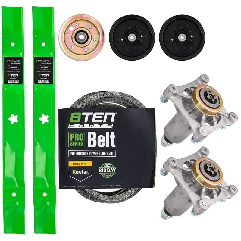 Deck Kit Blade Spindle Belt Idler for Husqvarna YTH21K46 2246LS 46 Inch Deck