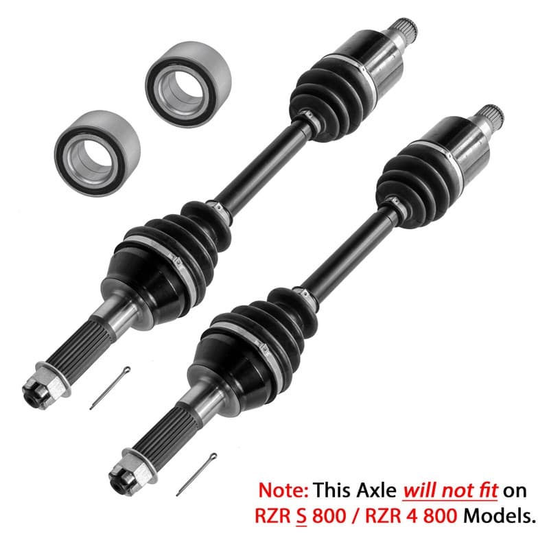 for Polaris RZR 800 EFI 2008-2014 Rear Left and Right CV Joint Axle w/ Bearing