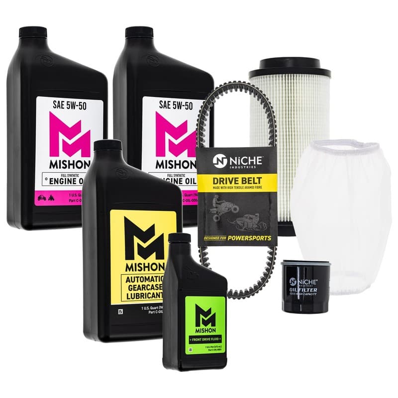 MISHON Full Service Kit for Polaris Sportsman 500 HO 2005 2008 Oil Change Belt