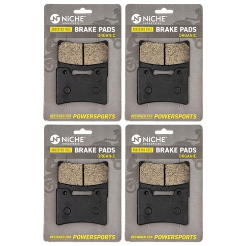 NICHE Brake Pad Set for Yamaha YZF600R FZR1000 FZR600R Front Organic 4 Pack