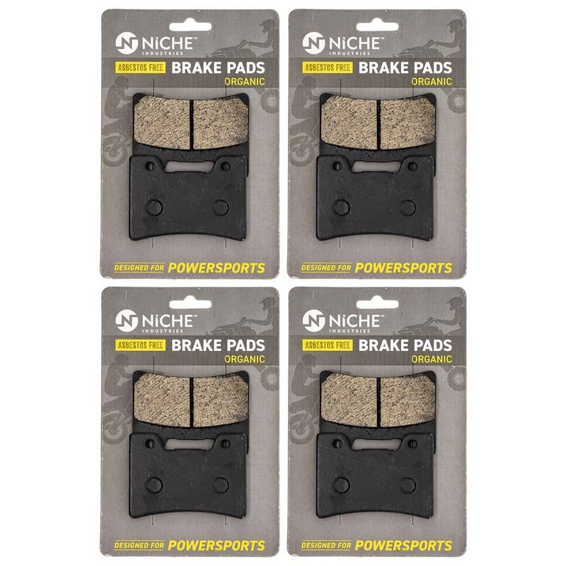 NICHE Brake Pad Set for Yamaha YZF600R FZR1000 FZR600R Front Organic 4 Pack