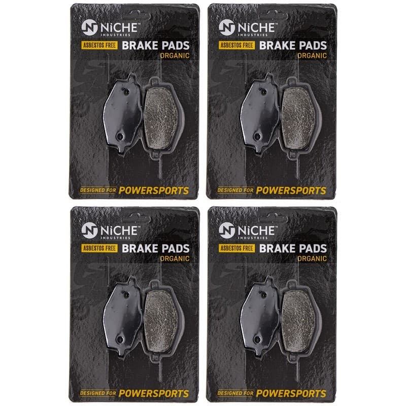 NICHE Brake Pad Set for Yamaha XT350 XT225 TTR225 Tri Z 250 Front Organic 4 Pack
