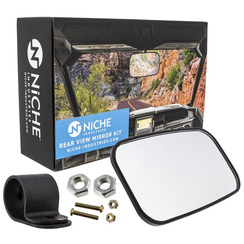 NICHE Rear View Mirror for John Deere Gator HPX XUV 550 560 590 625 835 Black