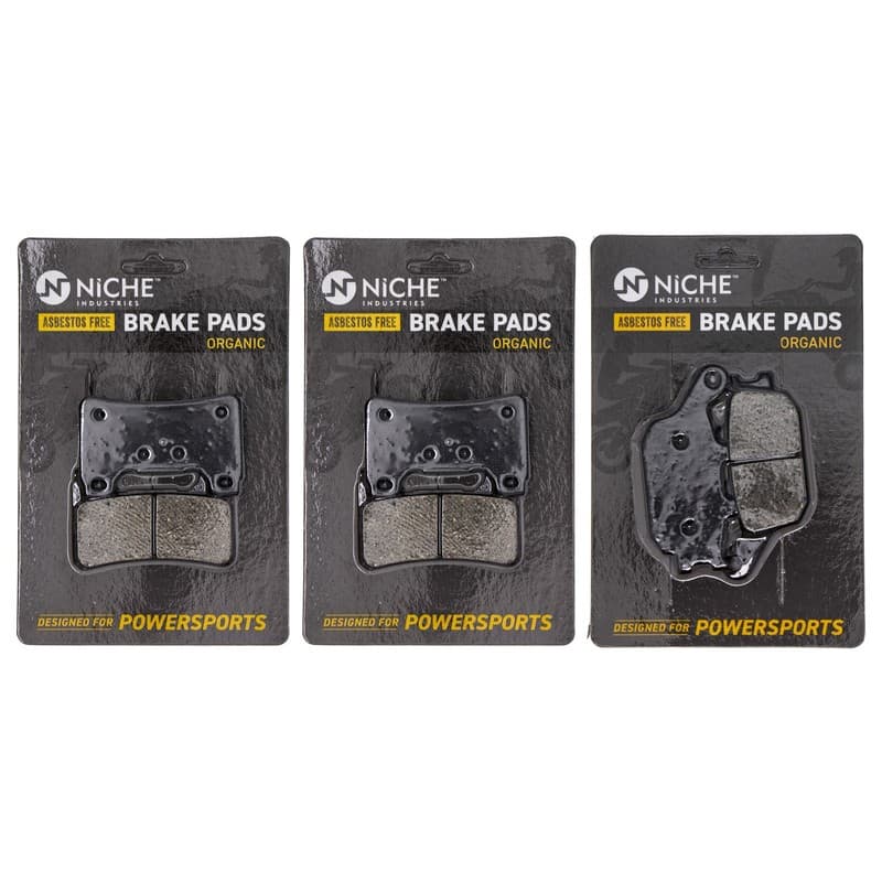 NICHE Brake Pad Set for Honda CBR1000RR CBR600RR 43105-MW0-425 Complete Organic