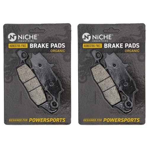 NICHE Brake Pad Set for Kawasaki Vulcan 800 1600 Front Rear Organic 2 Pack
