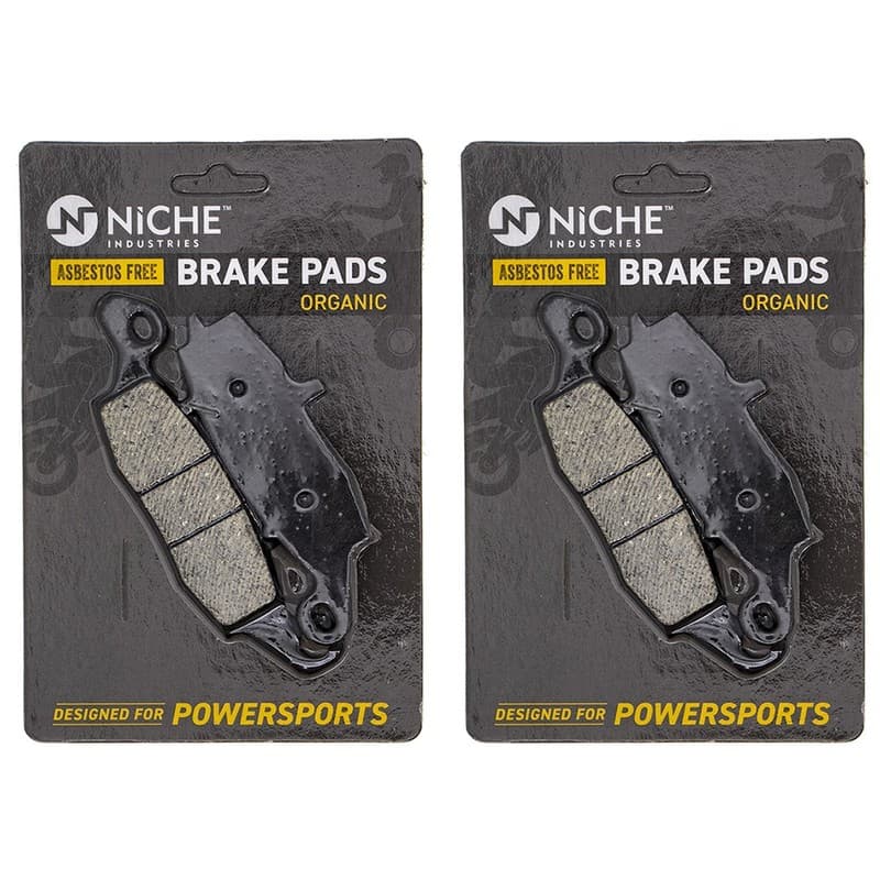 NICHE Brake Pad Set for Kawasaki Vulcan 800 1600 Front Rear Organic 2 Pack