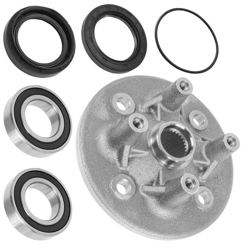 Front Wheel Axle Hub w/ Bearing Kit fits Yamaha RHINO 700 YXR700F 4X4 2008- 2013
