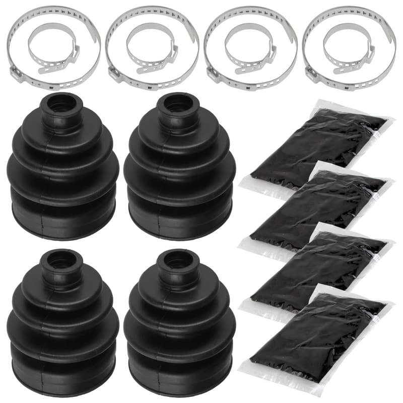 2 Front Axle Outer And Inner CV Boot Kit for Kawasaki Prairie 360 KVF360 2003-05
