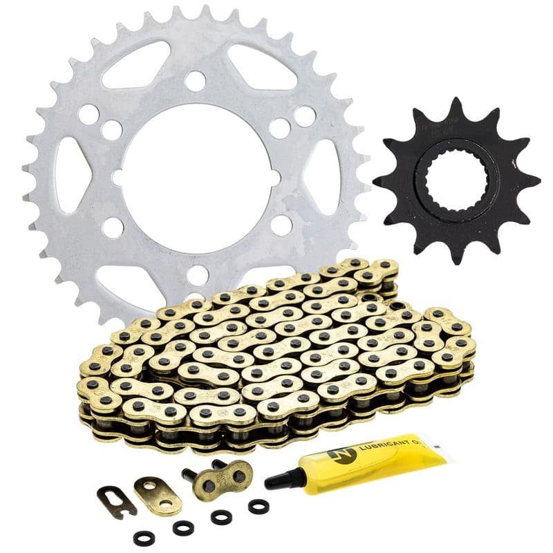 Sprocket Chain Set for Polaris Scrambler 500 12/36 Tooth 520 Front Rear X-Ring