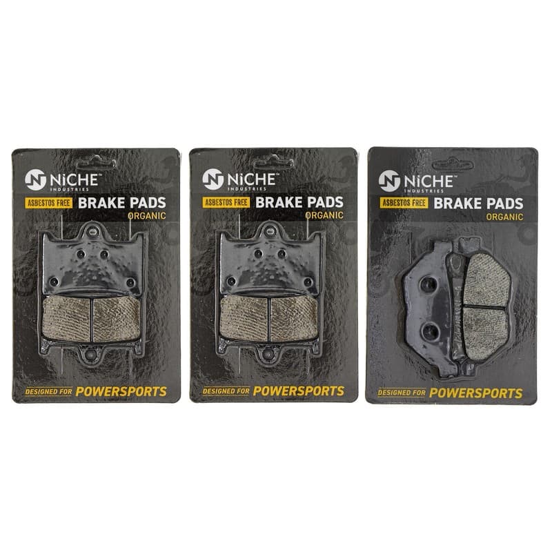 NICHE Brake Pad Set for Yamaha Raider Road Star FJR1300 Front Rear Organic