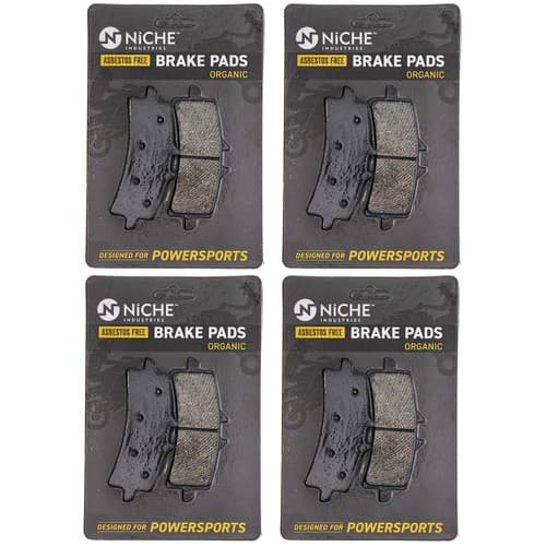NICHE Brake Pad Set for Suzuki GSXR600 GSXR750 Hayabusa Front Organic 4 Pack