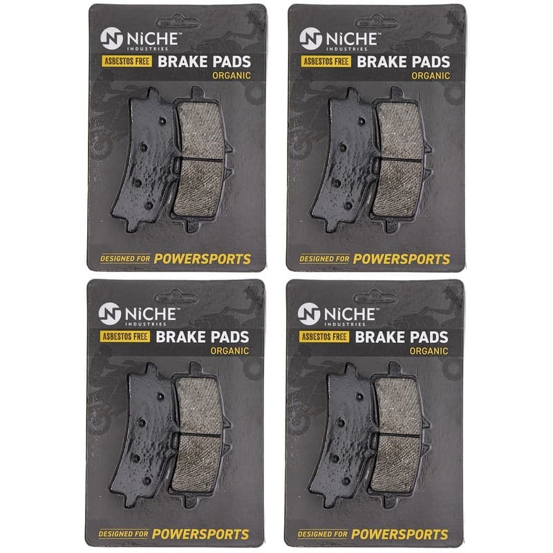 NICHE Brake Pad Set for Suzuki GSXR600 GSXR750 Hayabusa Front Organic 4 Pack