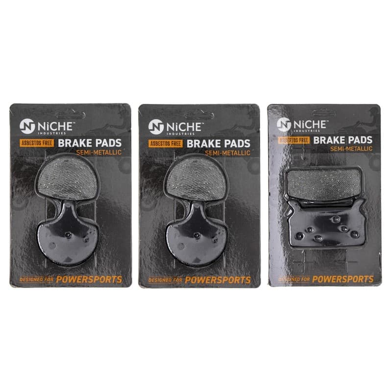 Brake Pad Set for Harley-Davidson Tour Glide Road King Front Rear Semi-Metallic