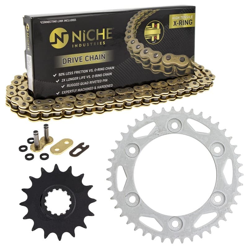 Sprocket Chain Set for Honda CBR1000RR SP SP2 16/43 Tooth 520 X-Ring Front Rear
