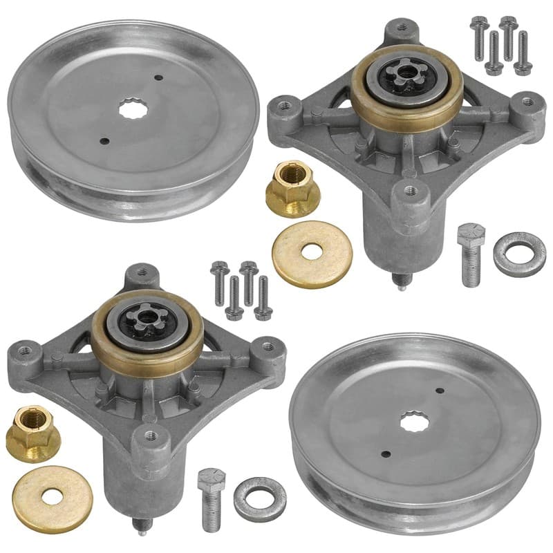 2 Spindle Assembly W/Pulley for Ayp Husqvarna Craftsman 285-585 187292 192870