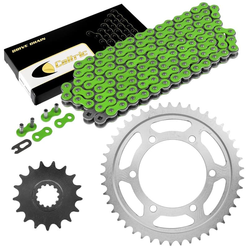 Drive Chain and Sprockets Kit for Yamaha R1 YZF-R1 YZFR1 2004 2005-2008 Green