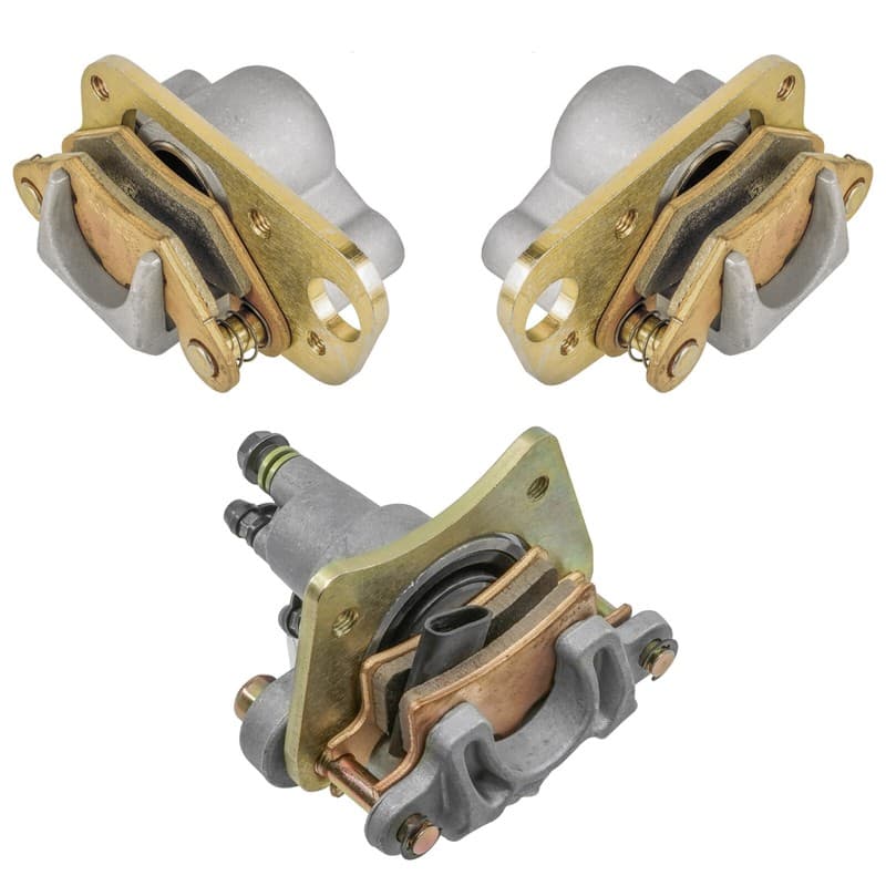 Front and Rear Brake Caliper w/ Pads for Polaris Trail Blazer 250 2005 2006