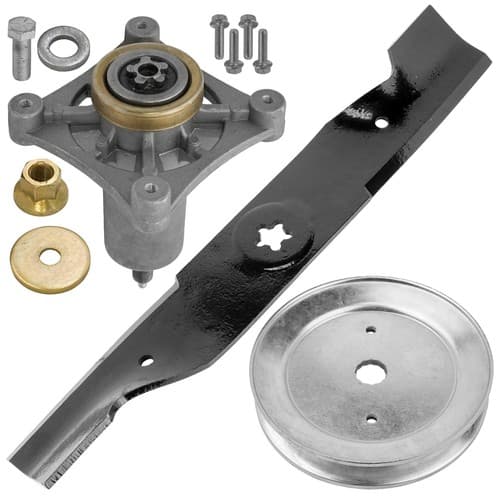 48" Deck Spindle & Pulley Blade for Husqvarna TS148X YT21548 YTH24K48 YTA24V48