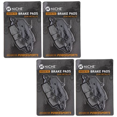 NICHE Brake Pad Set for Kawasaki Vulcan 800 1600 Front Rear Semi-Metallic 4 Pack