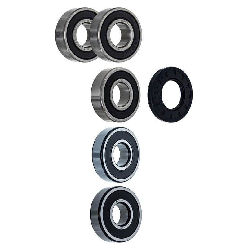 NICHE Wheel Bearing Seal Kit for Suzuki GT750 Lemans 6204-2RKQE6 6305-2RDQE6