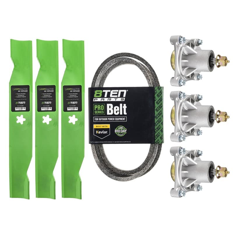 8TEN Blade Spindle Belt Kit for Husqvarna YTH2448 GTH2548 48 Inch 532180054
