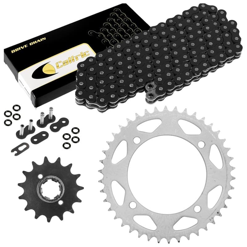 Black O-Ring Drive Chain & Sprockets Kit for Yamaha XT600 1984-1989