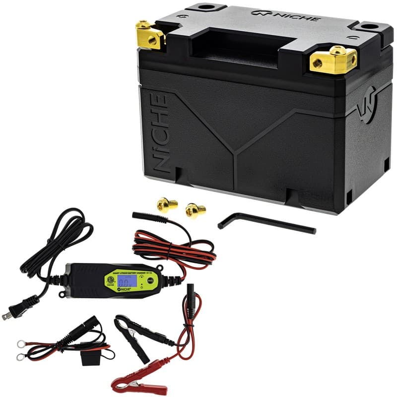 NICHE Lithium Battery with Charger YTX9-BS 12V 240A for Honda Polaris ATV