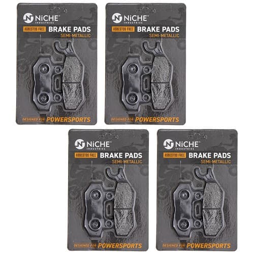 NICHE Brake Pad Set Triumph Tiger 1050 Speed Triple Rear Semi-Metallic 4 Pack