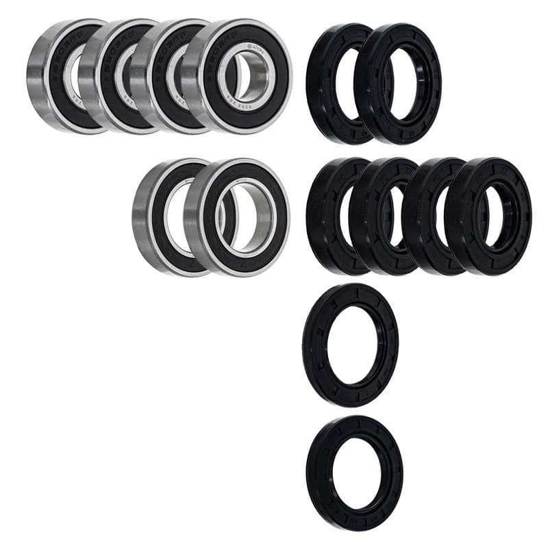 NICHE Wheel Bearing Seal Kit for Kawasaki KLF110 6203-2RS 6007-2RD