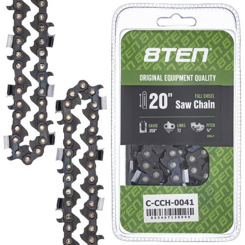Full Chisel Chainsaw Chain 20 Inch .058 3/8 72DL for Husqvarna Makita Jonsered