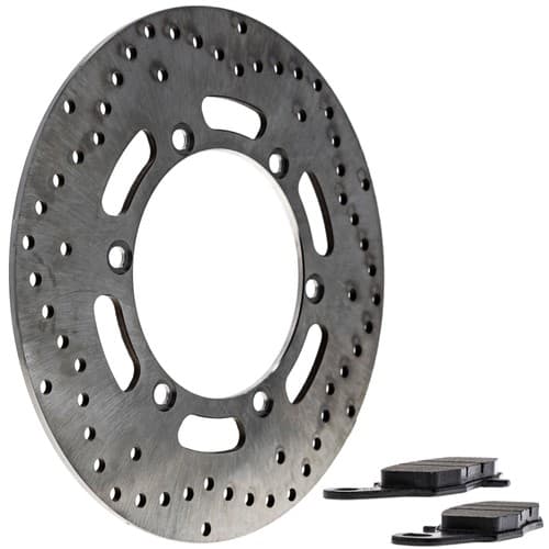 NICHE Front Left Brake Rotor Pad Kit for Kawasaki ER-5 43082-0050 Semi Metallic