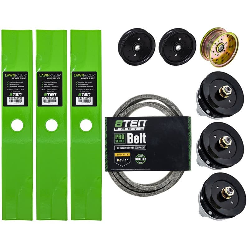 8TEN Deck Rebuild Kit for Exmark Lazer Z HP CT 1-323532 1-413093 44-Inch Deck