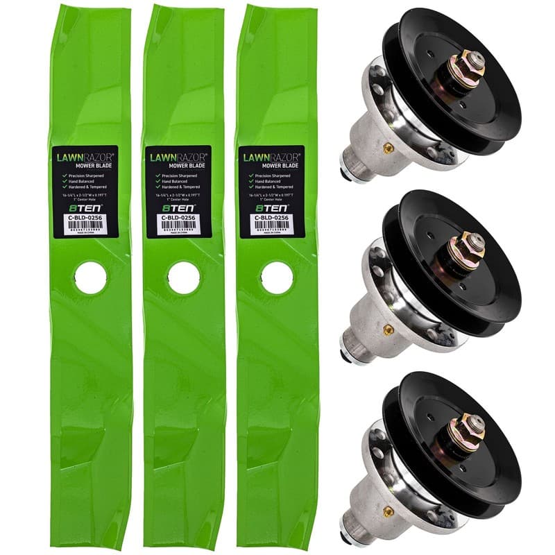 8TEN Deck Blade Spindle Kit for Exmark Lazer Z CT HP 48-Inch 103-6401 103-9081