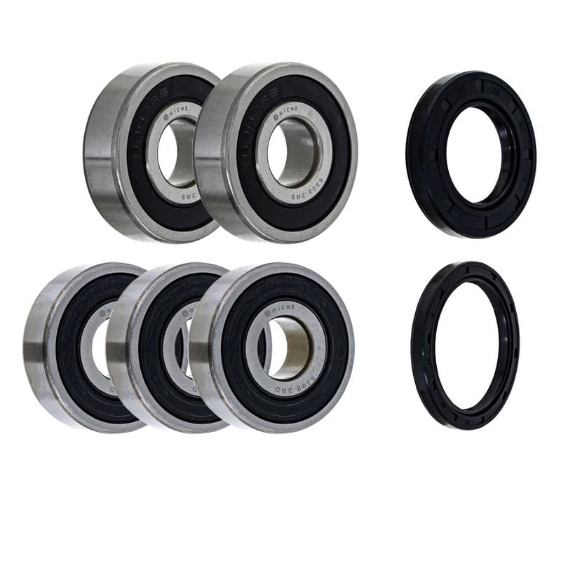NICHE Wheel Bearing Seal Kit for Yamaha XV535 Virago 6303-2RS 6302-2RDQE6